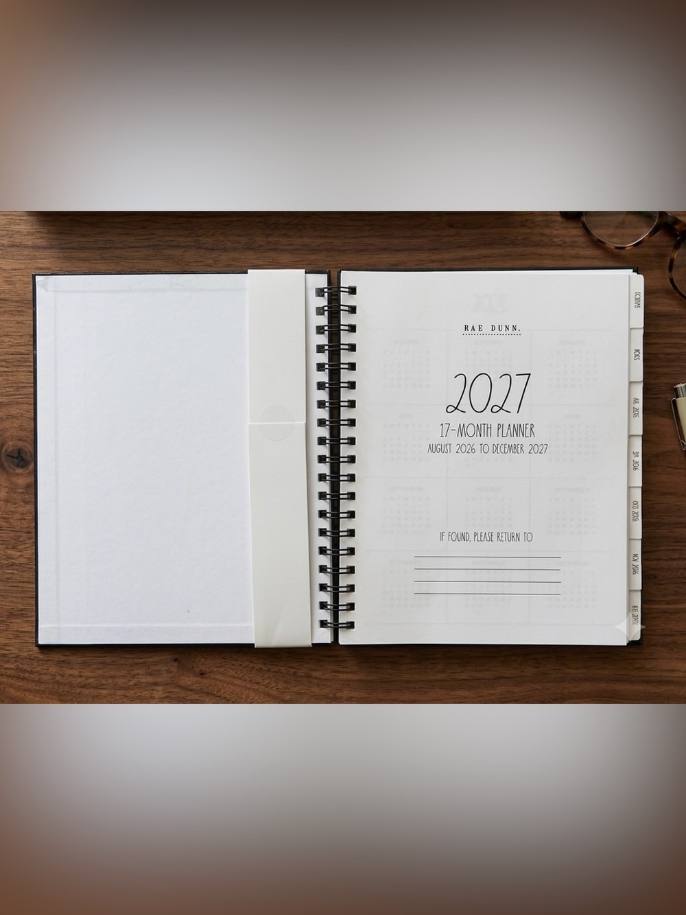 Rae Dunn TWENTY TWENTY-SEVEN 17 month Spiral Planner - Picture 2 of 6